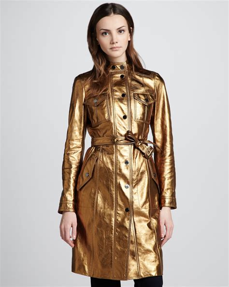 metallic trench coat burberry|burberry trench coats for women.